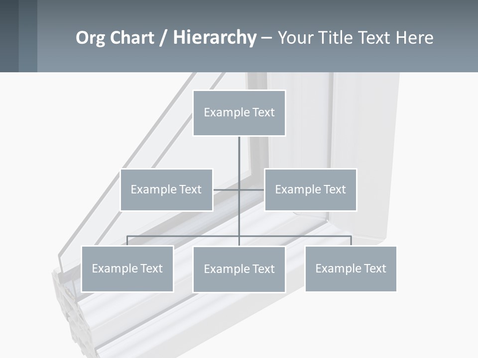 A Picture Of A Window With A White Frame PowerPoint Template