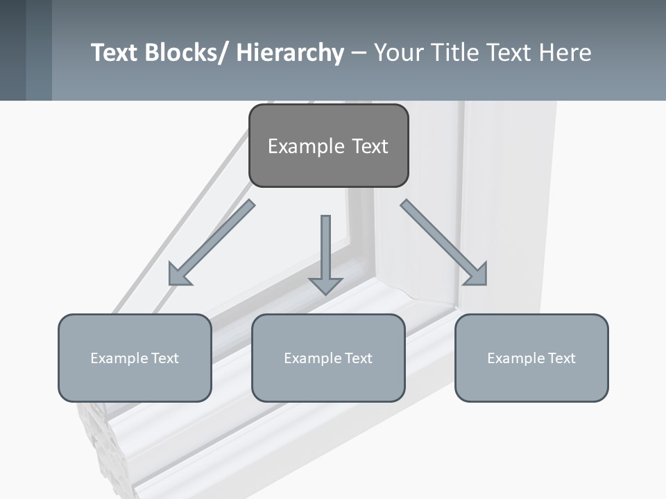 A Picture Of A Window With A White Frame PowerPoint Template