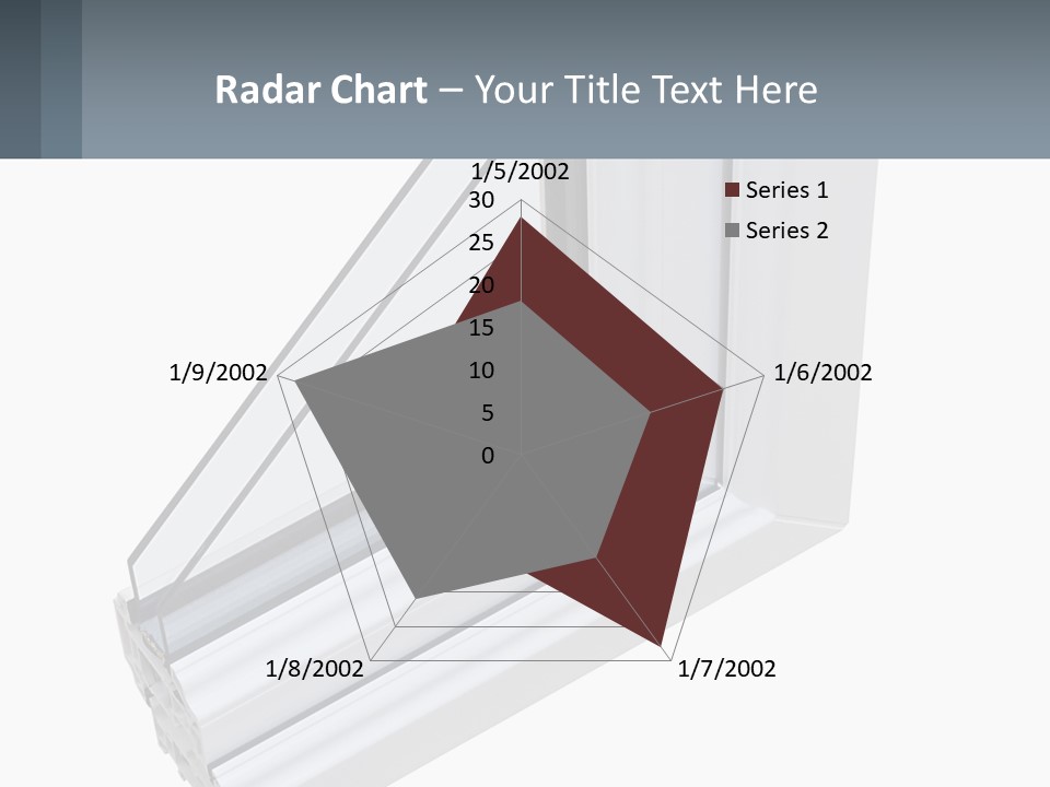A Picture Of A Window With A White Frame PowerPoint Template