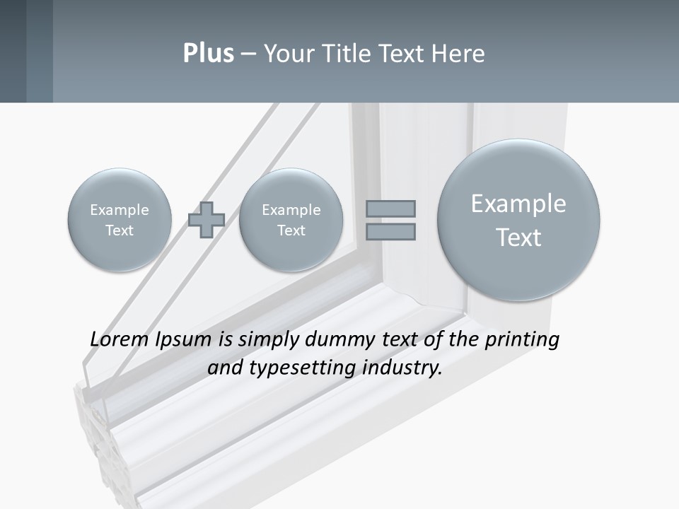 A Picture Of A Window With A White Frame PowerPoint Template