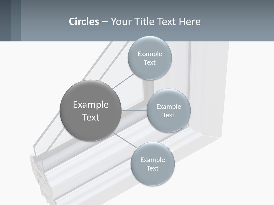 A Picture Of A Window With A White Frame PowerPoint Template