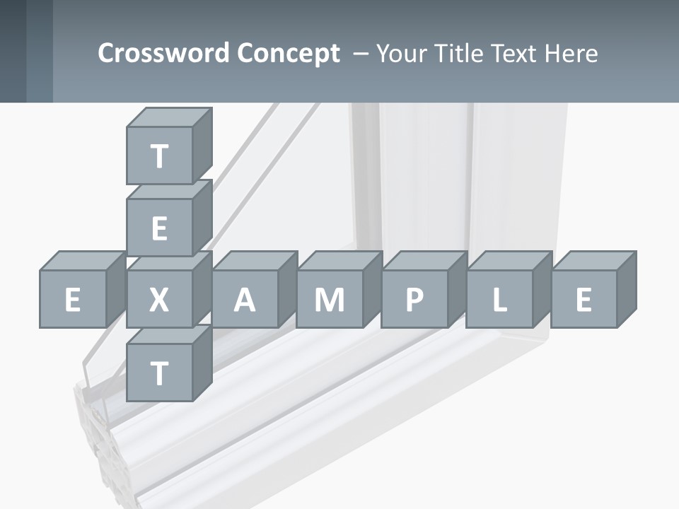 A Picture Of A Window With A White Frame PowerPoint Template
