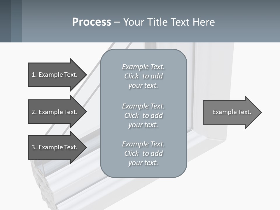 A Picture Of A Window With A White Frame PowerPoint Template
