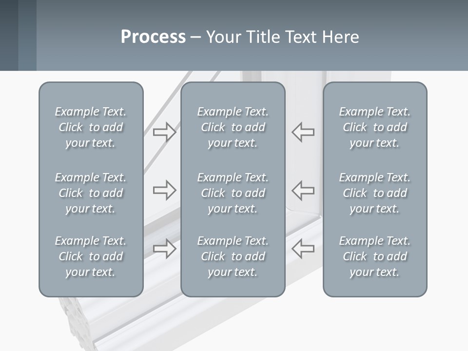 A Picture Of A Window With A White Frame PowerPoint Template