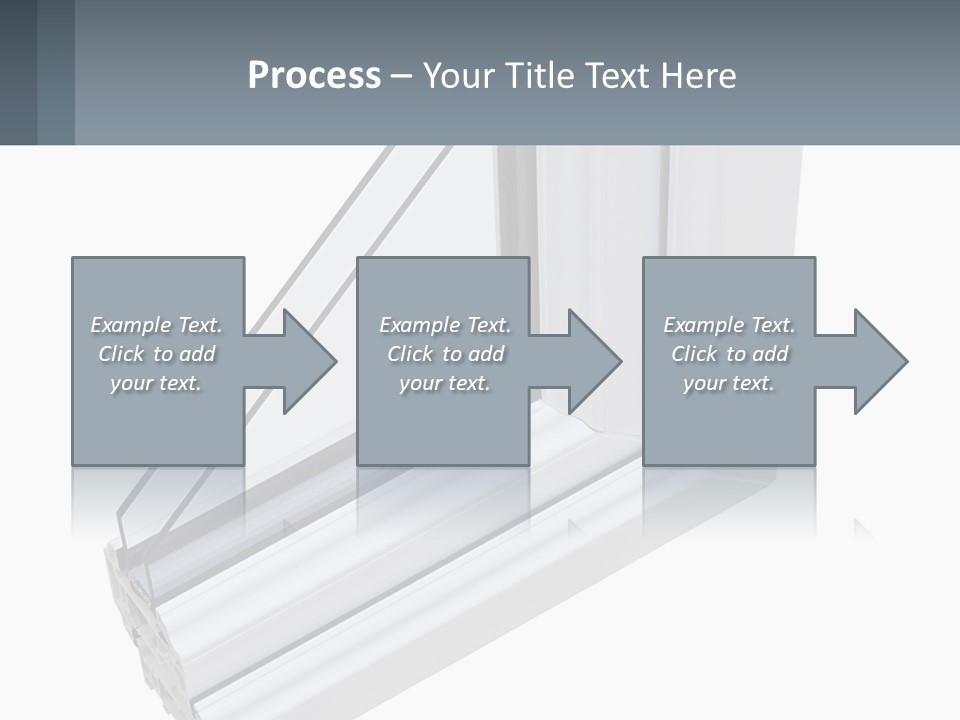 A Picture Of A Window With A White Frame PowerPoint Template