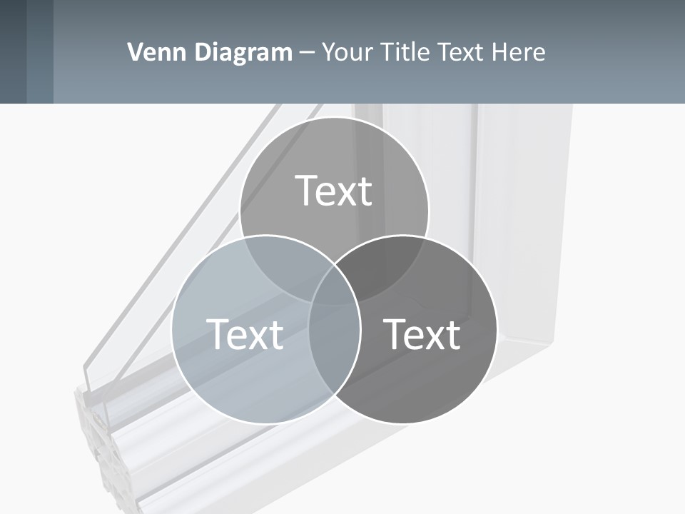 A Picture Of A Window With A White Frame PowerPoint Template