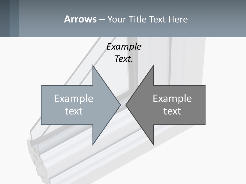 A Picture Of A Window With A White Frame PowerPoint Template