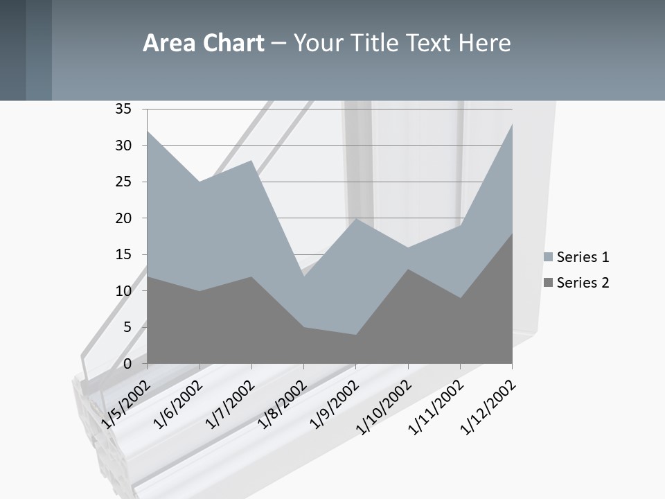 A Picture Of A Window With A White Frame PowerPoint Template