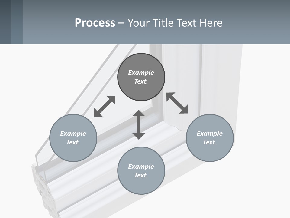 A Picture Of A Window With A White Frame PowerPoint Template