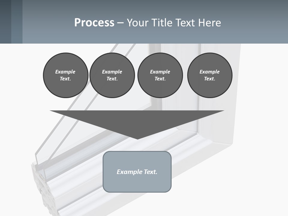 A Picture Of A Window With A White Frame PowerPoint Template