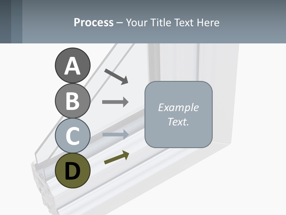 A Picture Of A Window With A White Frame PowerPoint Template