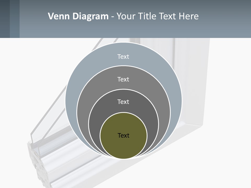 A Picture Of A Window With A White Frame PowerPoint Template