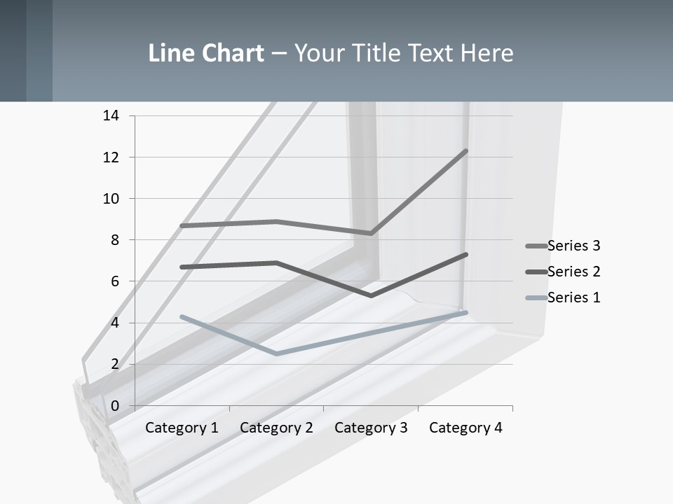 A Picture Of A Window With A White Frame PowerPoint Template