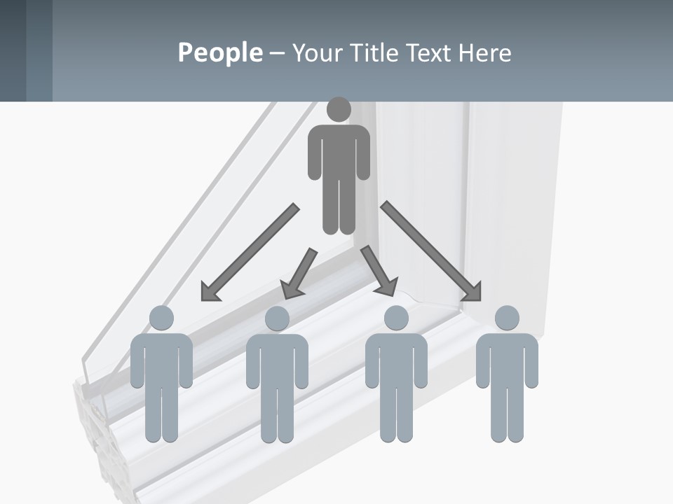 A Picture Of A Window With A White Frame PowerPoint Template