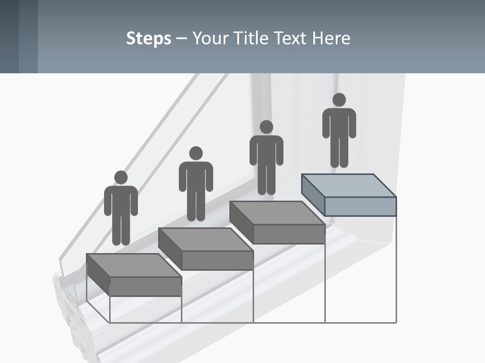 A Picture Of A Window With A White Frame PowerPoint Template