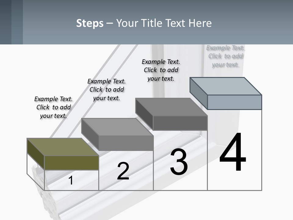 A Picture Of A Window With A White Frame PowerPoint Template