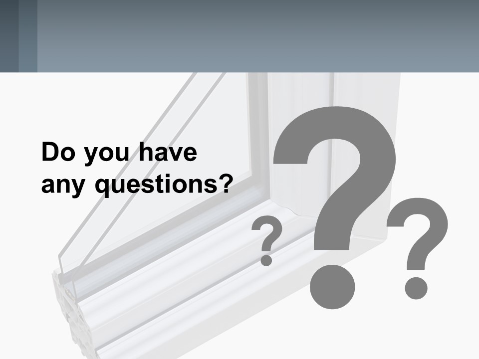 A Picture Of A Window With A White Frame PowerPoint Template