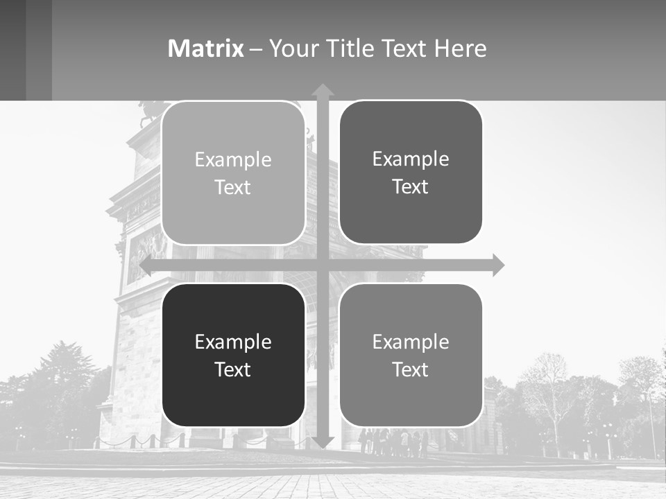 A Black And White Photo Of A Monument PowerPoint Template