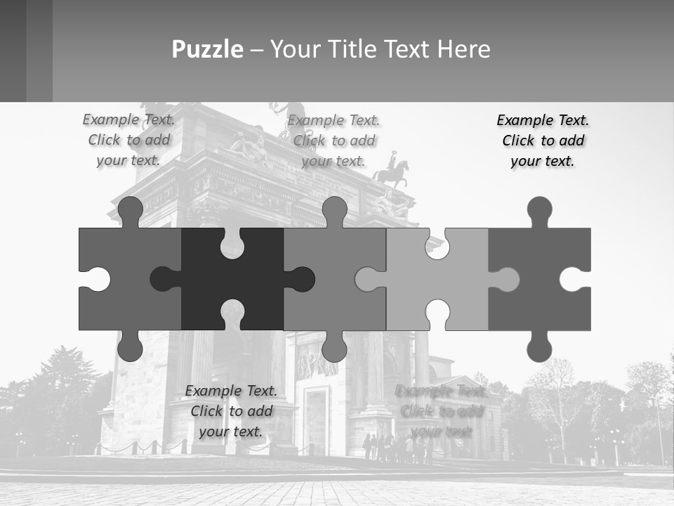 A Black And White Photo Of A Monument PowerPoint Template