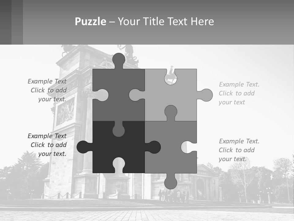 A Black And White Photo Of A Monument PowerPoint Template