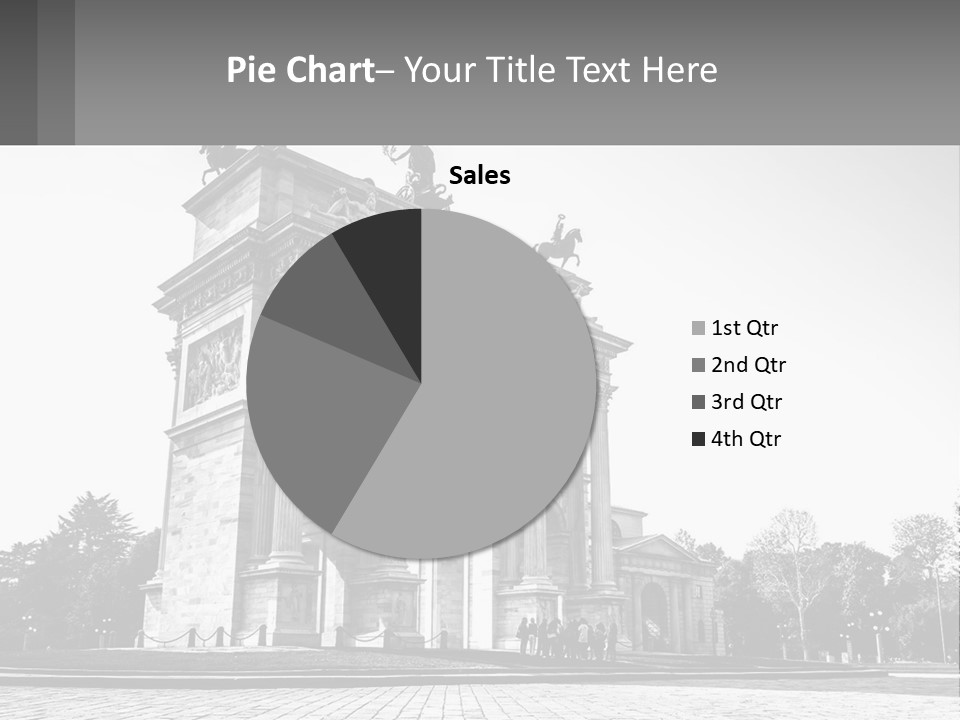A Black And White Photo Of A Monument PowerPoint Template