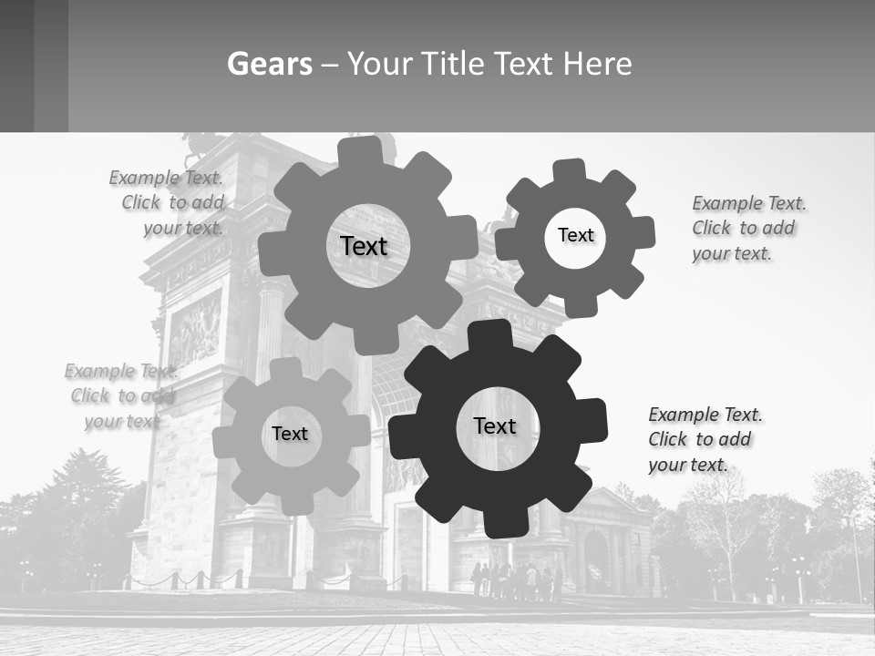 A Black And White Photo Of A Monument PowerPoint Template