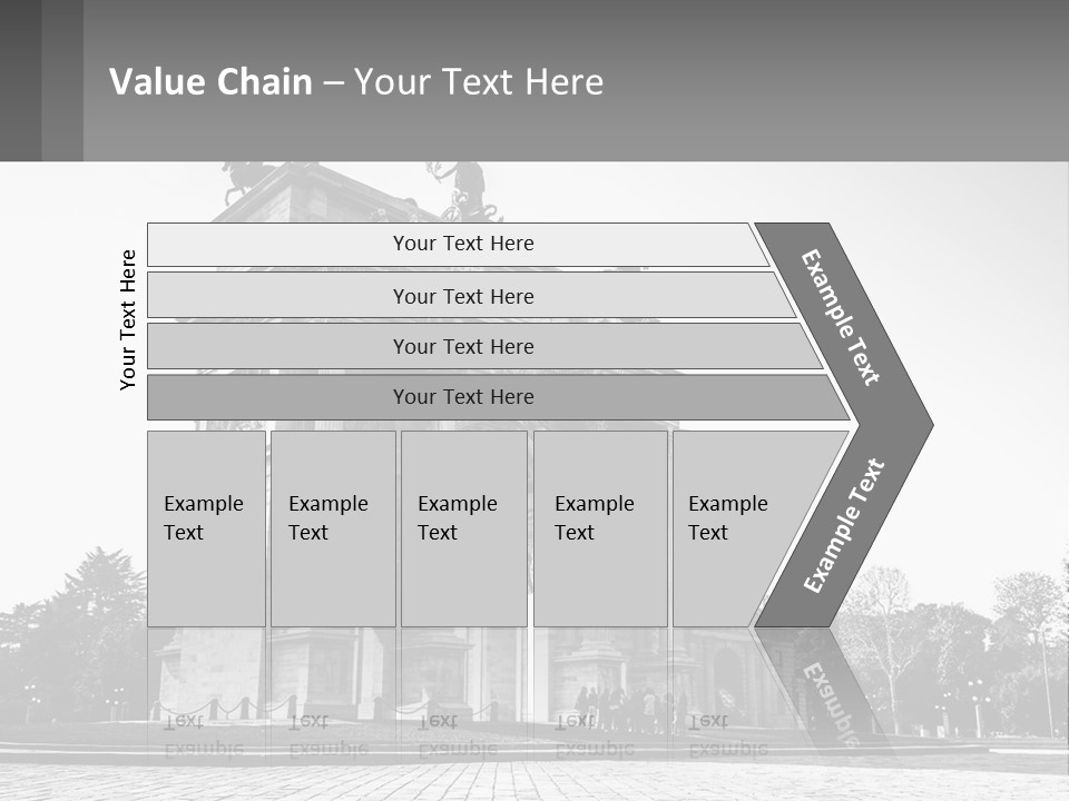 A Black And White Photo Of A Monument PowerPoint Template