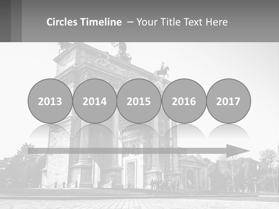 A Black And White Photo Of A Monument PowerPoint Template