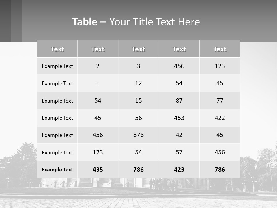 A Black And White Photo Of A Monument PowerPoint Template