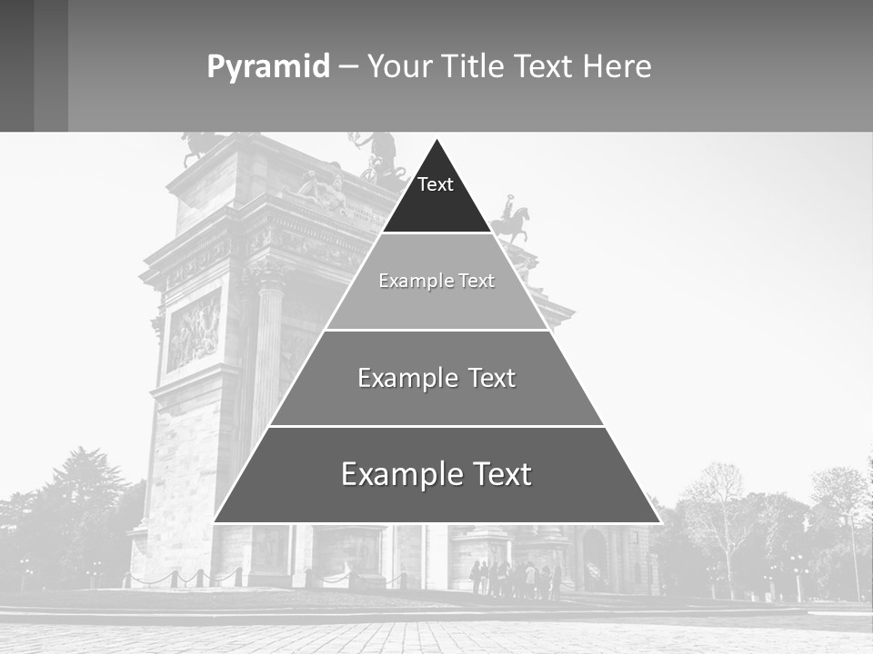 A Black And White Photo Of A Monument PowerPoint Template