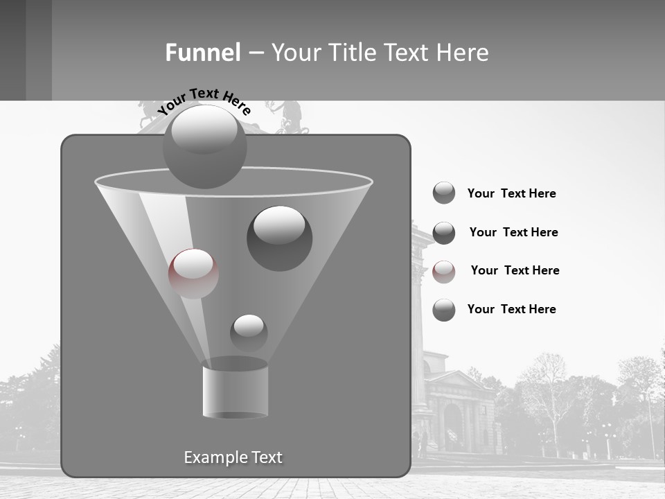 A Black And White Photo Of A Monument PowerPoint Template