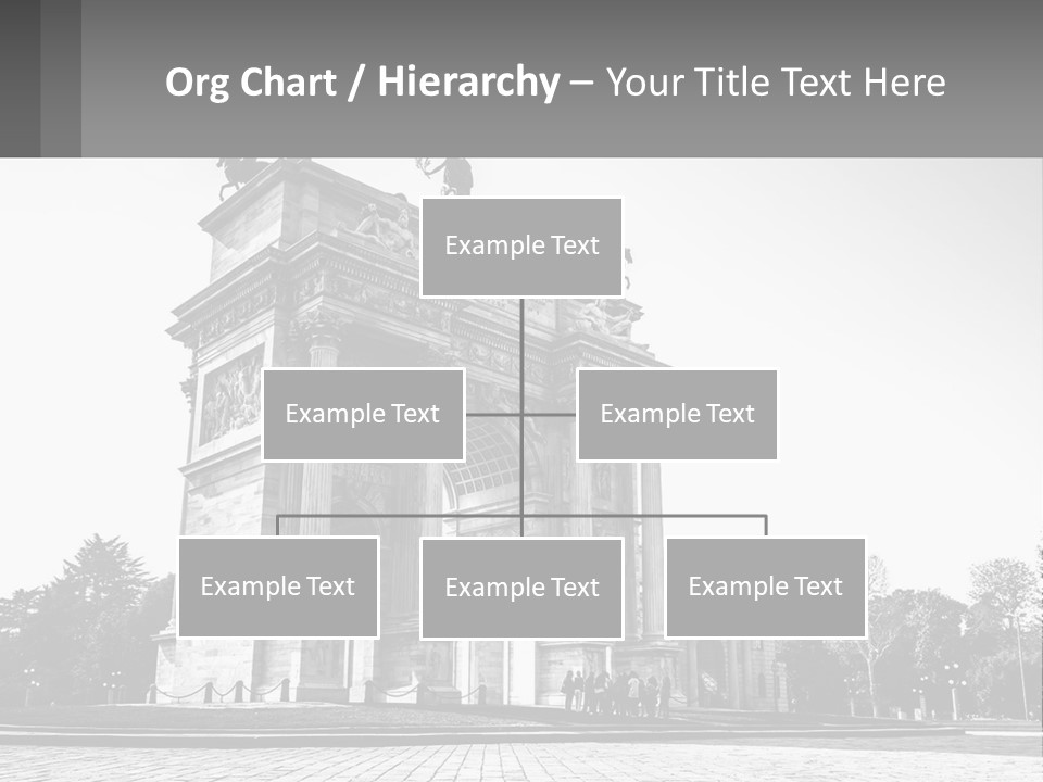 A Black And White Photo Of A Monument PowerPoint Template