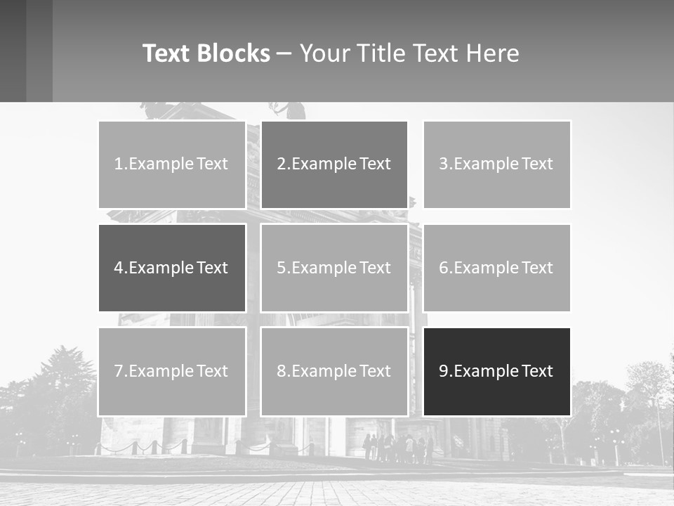 A Black And White Photo Of A Monument PowerPoint Template