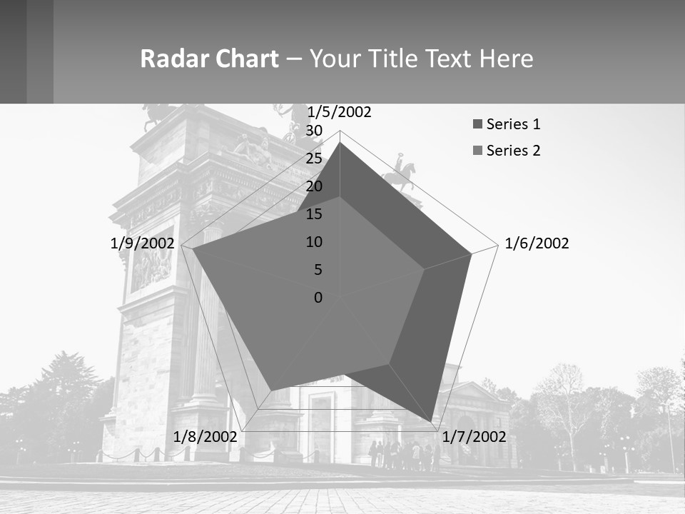 A Black And White Photo Of A Monument PowerPoint Template