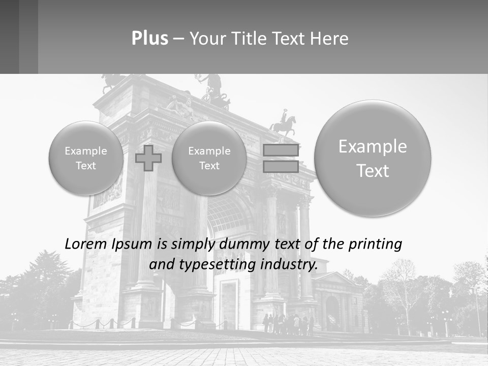 A Black And White Photo Of A Monument PowerPoint Template