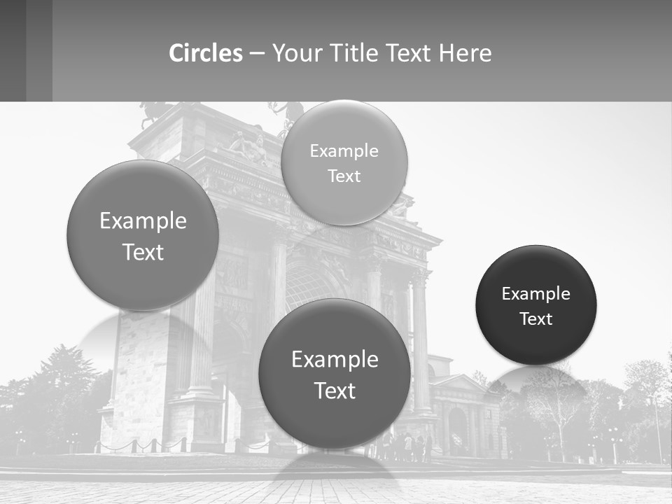 A Black And White Photo Of A Monument PowerPoint Template