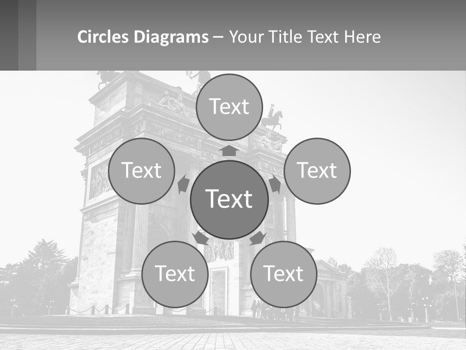A Black And White Photo Of A Monument PowerPoint Template