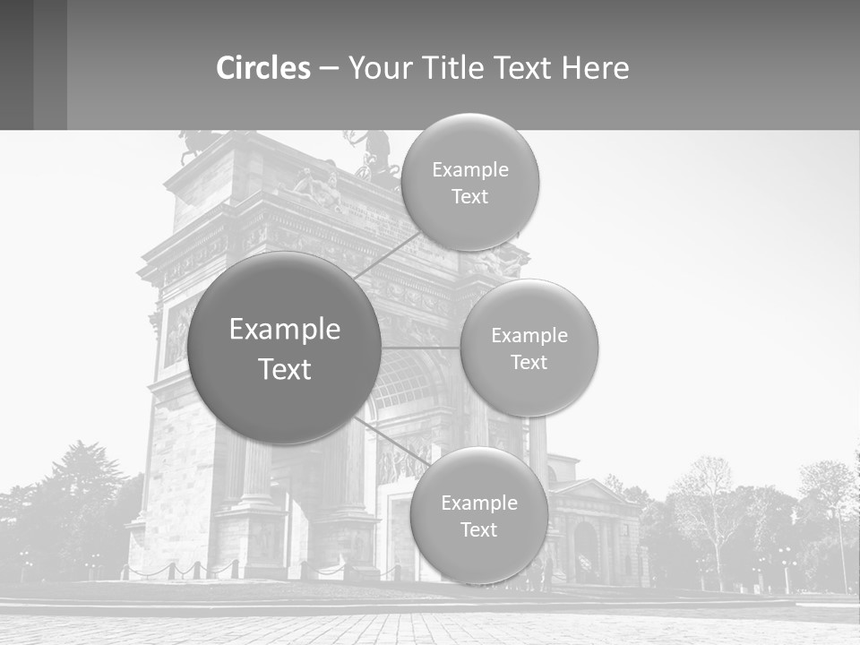 A Black And White Photo Of A Monument PowerPoint Template
