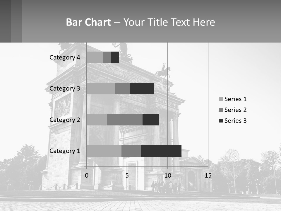 A Black And White Photo Of A Monument PowerPoint Template