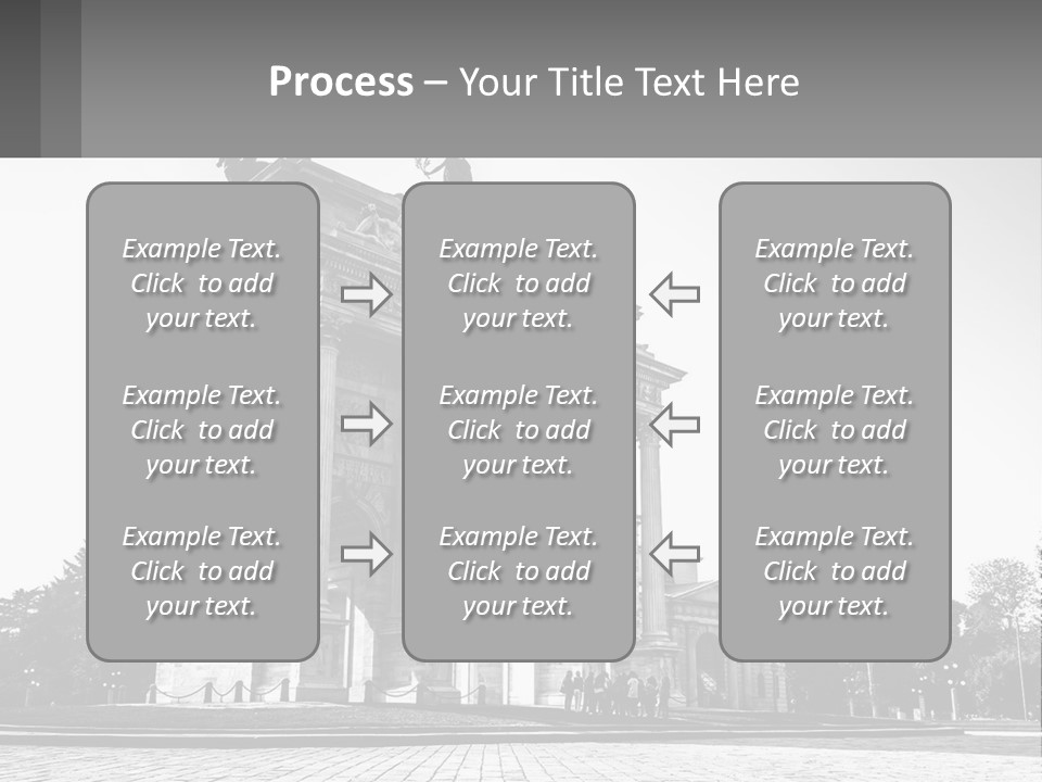 A Black And White Photo Of A Monument PowerPoint Template