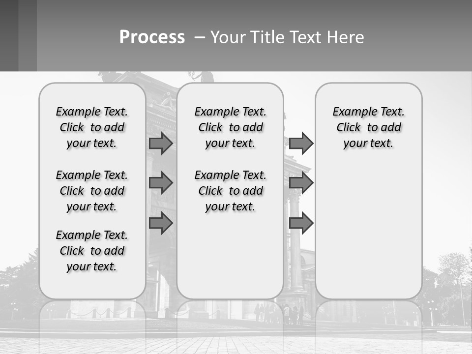 A Black And White Photo Of A Monument PowerPoint Template