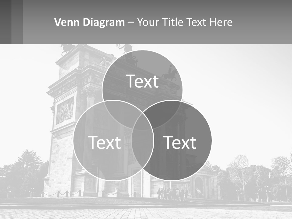 A Black And White Photo Of A Monument PowerPoint Template