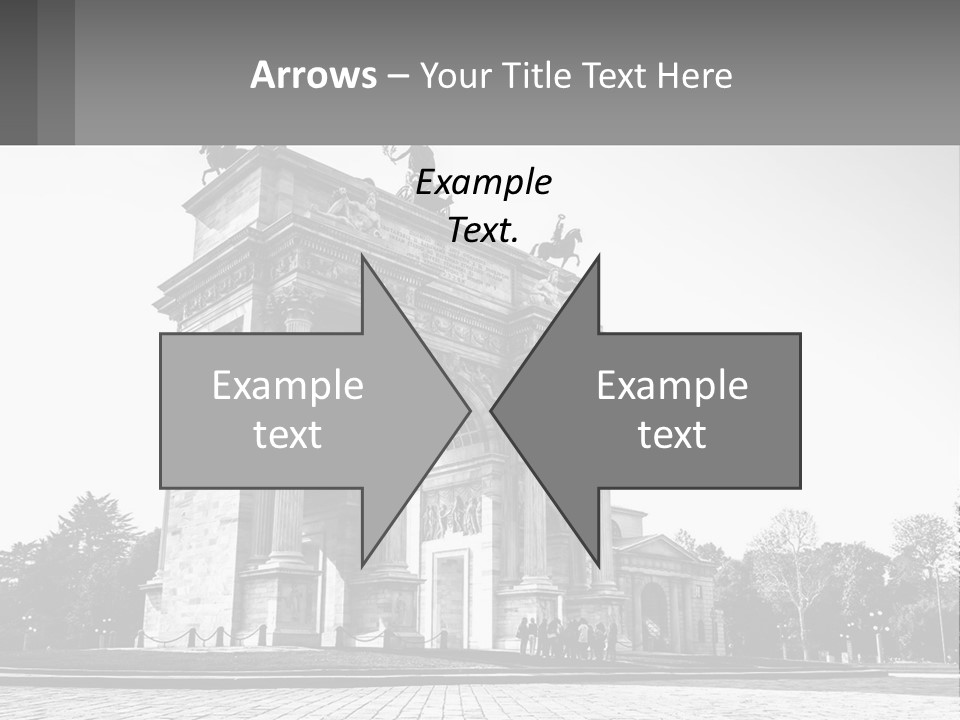 A Black And White Photo Of A Monument PowerPoint Template