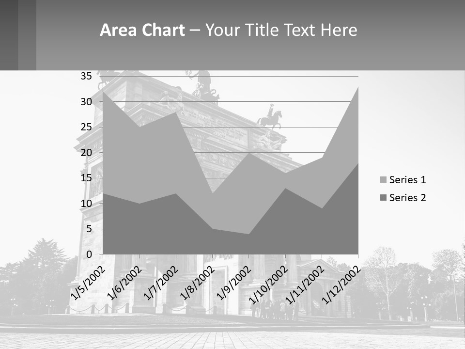A Black And White Photo Of A Monument PowerPoint Template