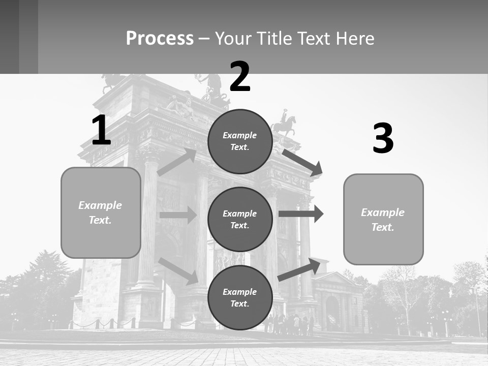 A Black And White Photo Of A Monument PowerPoint Template