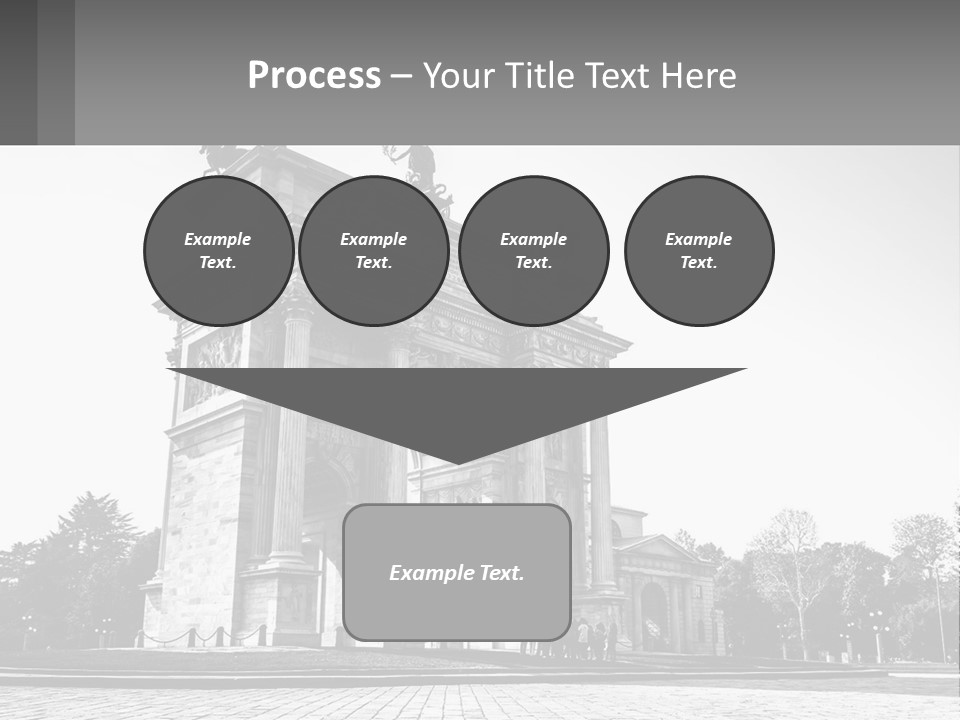A Black And White Photo Of A Monument PowerPoint Template
