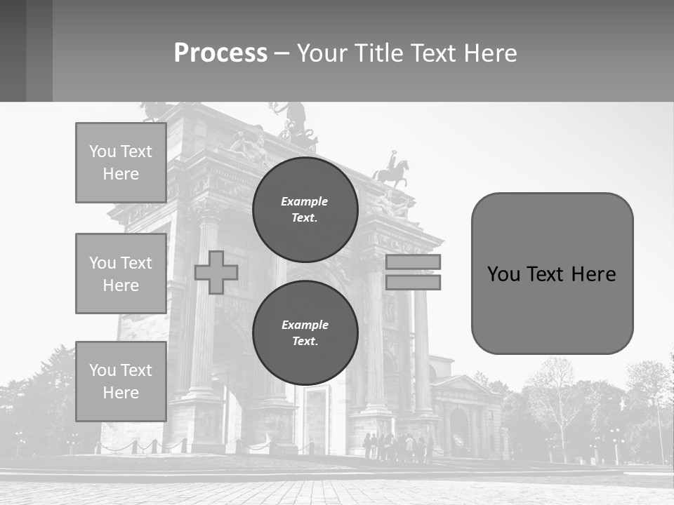 A Black And White Photo Of A Monument PowerPoint Template