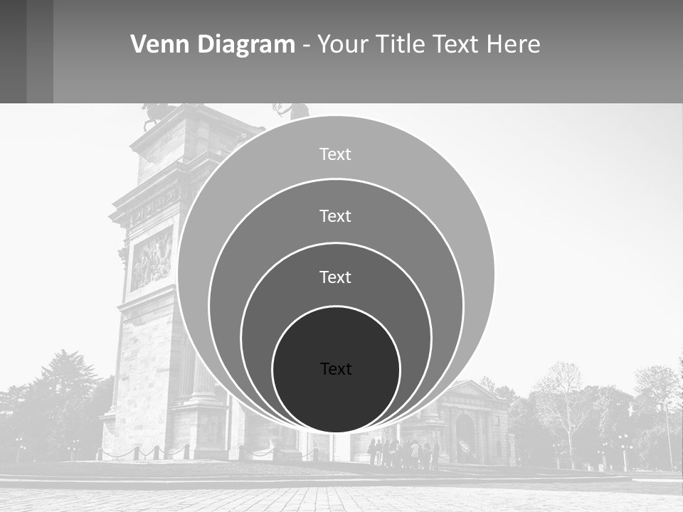A Black And White Photo Of A Monument PowerPoint Template
