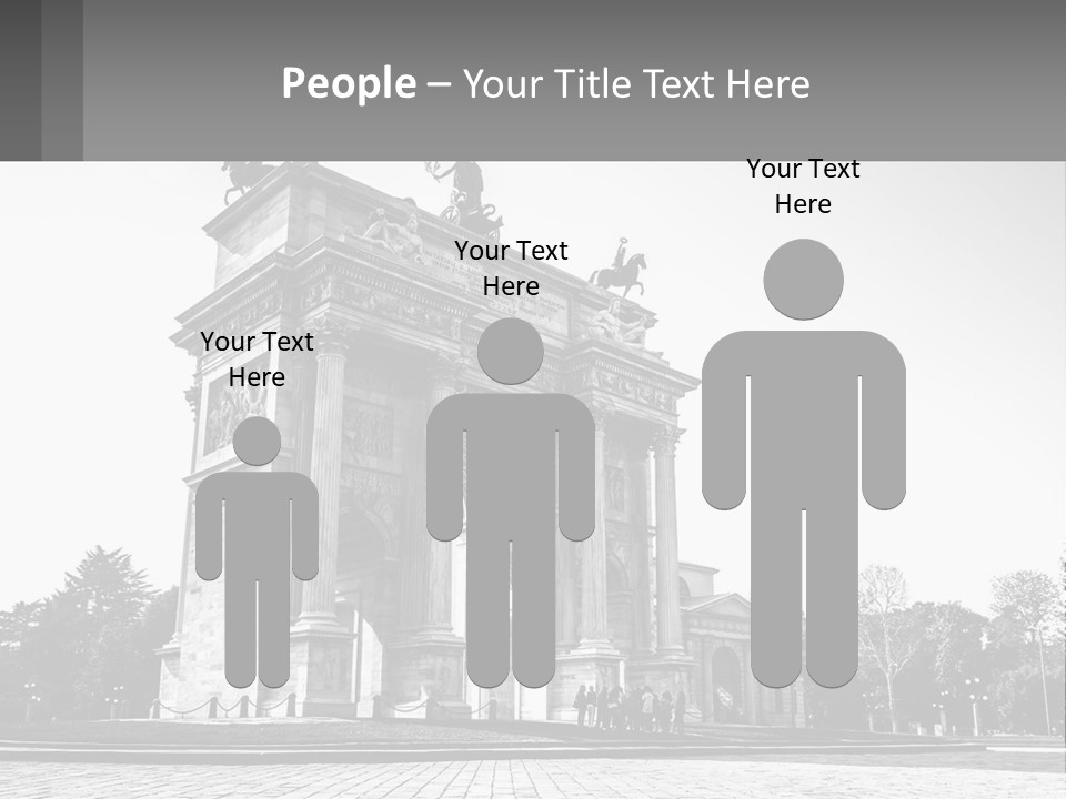 A Black And White Photo Of A Monument PowerPoint Template