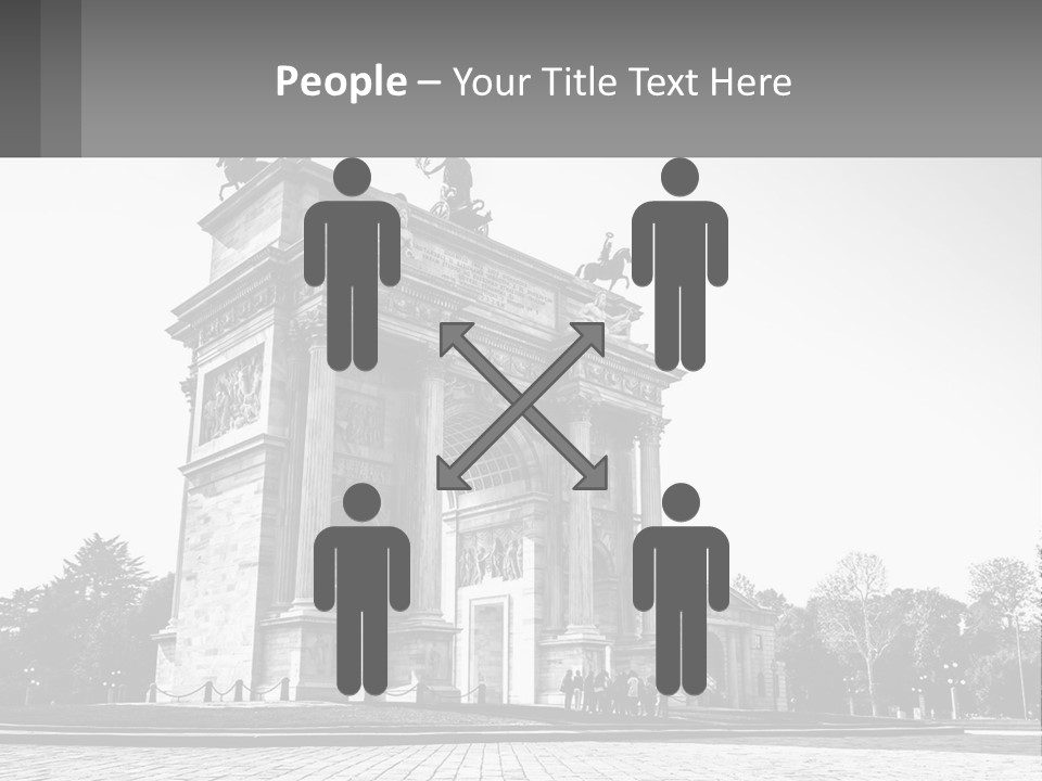 A Black And White Photo Of A Monument PowerPoint Template